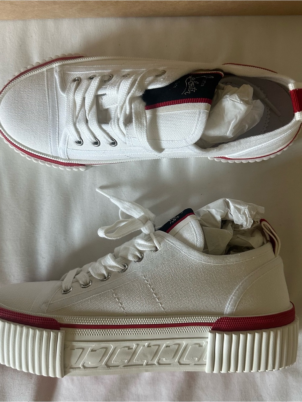 Christian Louboutin Super Pedro Platform Sneakers - Picture 2 of 5